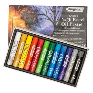 Bigpoint Artists' Yağlı Pastel Boya 12 Renk
