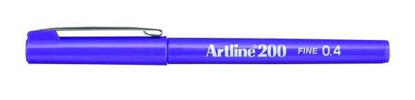 Artline 200 Fineliner 0.4mm İnce Uçlu Yazı ve Çizim Kalemi MOR