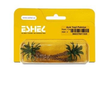 Eshel Maket Açık Yeşil Palmiye 2'li Set 7 cm
