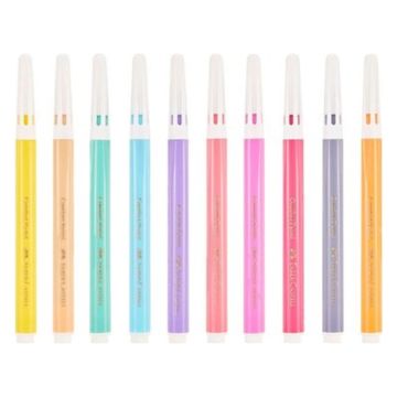 Faber-Castell Comfort Keçeli Kalem Pastel Renkler 10 Lu