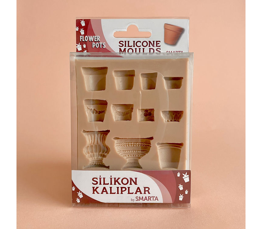 Smarta Silikon Kalıp Flower Pots