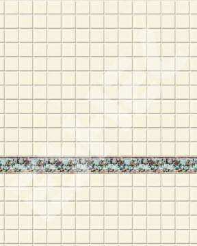 Eshel Maket Çiçekli Banyo Duvar Fayansı Karton 1/100 3lü