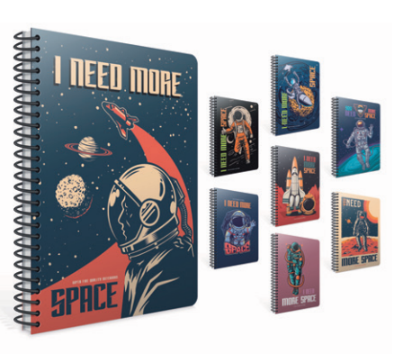 Gıpta Space Spiralli Karton Kapak A4 80 Yaprak Kareli