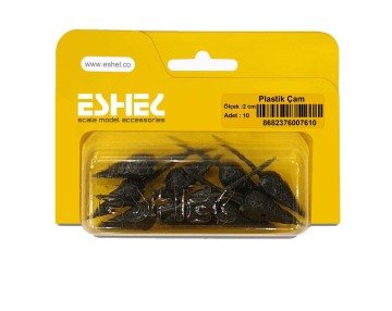 Eshel Maket Plastik Çam 10'lu Set 2 cm