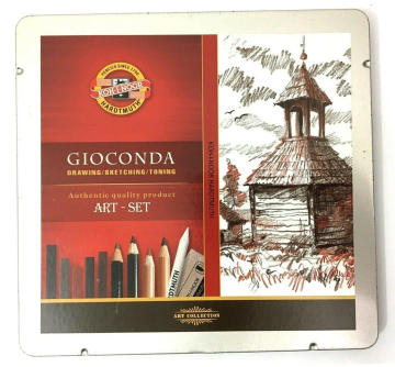 Koh-i Noor Sketching Eskiz Çizim Seti 8899 Metal Kutu 24lü