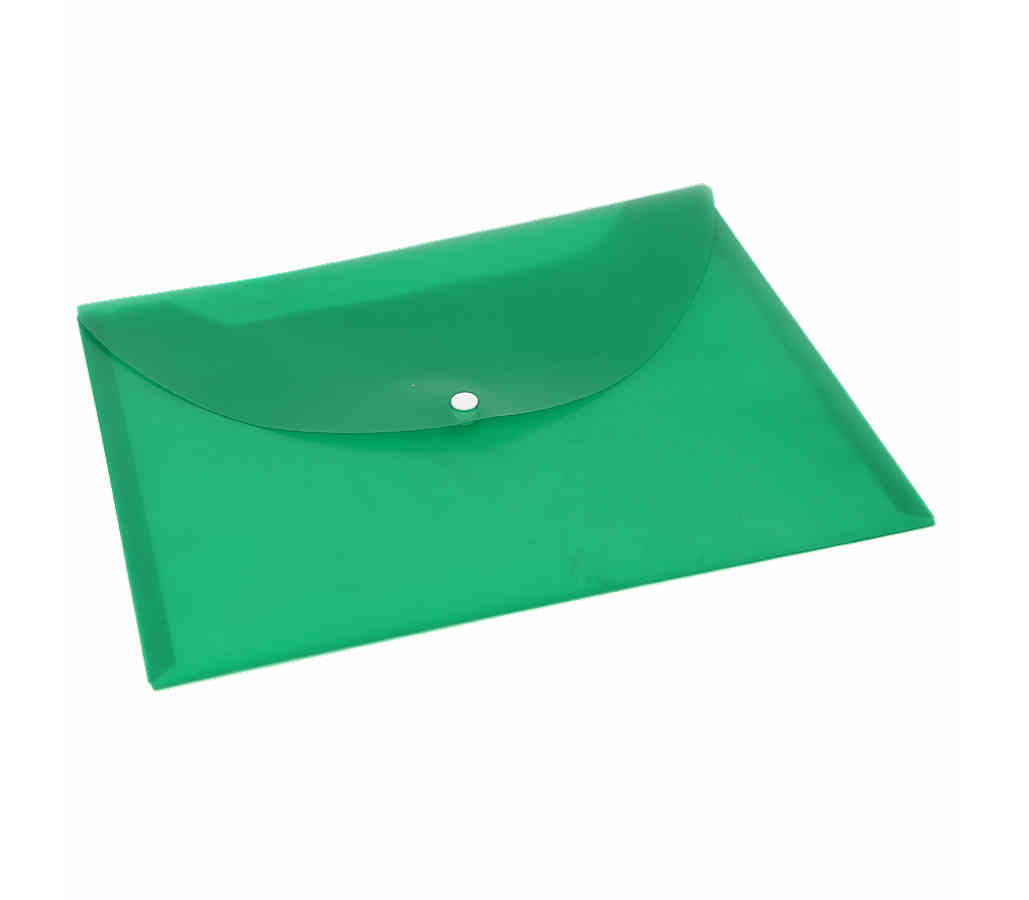 Çıtçıtlı Dosya A4 Şeffaf Yeşil