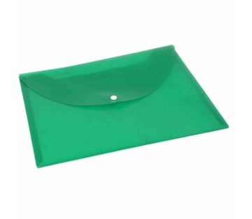 Çıtçıtlı Dosya A4 Şeffaf Yeşil