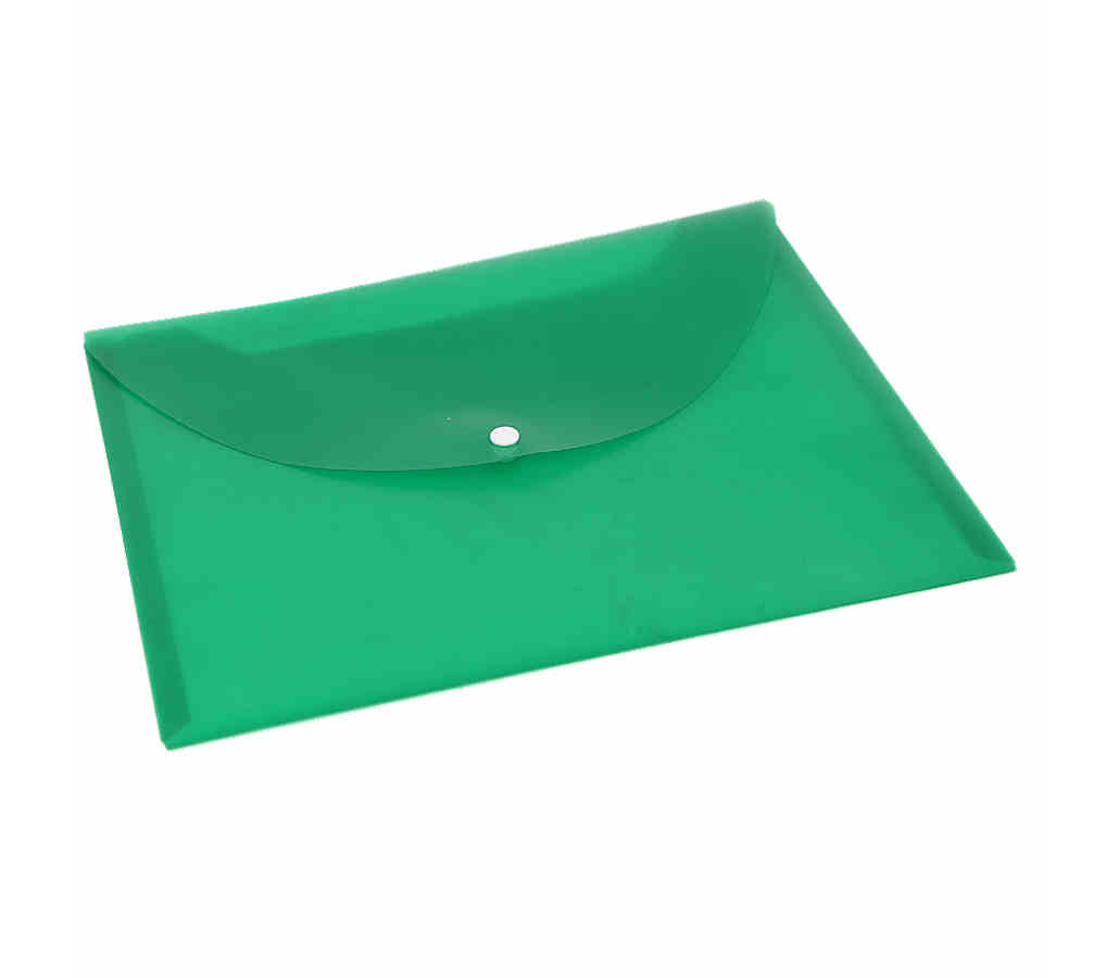 Çıtçıtlı Dosya A5 Şeffaf Yeşil