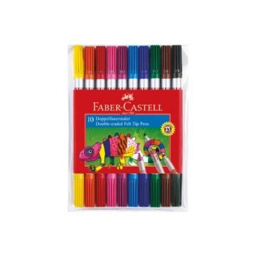 Faber-Castell Çift Uçlu Keçeli Kalem10 Renk