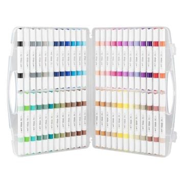 Rich Art-X Acrylic Duo Marker Çift Uçlu Su Bazlı Boyama Kalemi 48 Renk Set