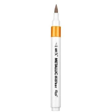 Rich Art-X Acrylic Metallic Marker Su Bazlı Yaldızlı Boyama Kalemi Metalik Turuncu