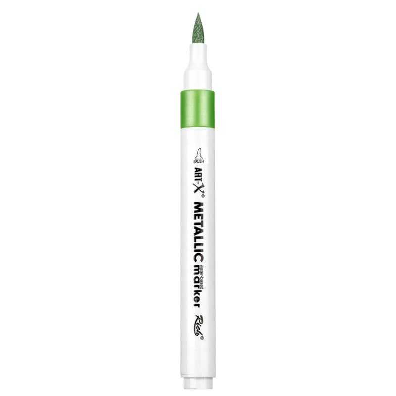 Rich Art-X Acrylic Metallic Marker Su Bazlı Yaldızlı Boyama Kalemi Metalik Yeşil