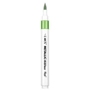 Rich Art-X Acrylic Metallic Marker Su Bazlı Yaldızlı Boyama Kalemi Metalik Yeşil