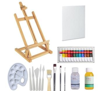 YAĞLI BOYA BAŞLANGIÇ SETİ - MASAÜSTÜ ŞÖVALE PROMOSYON