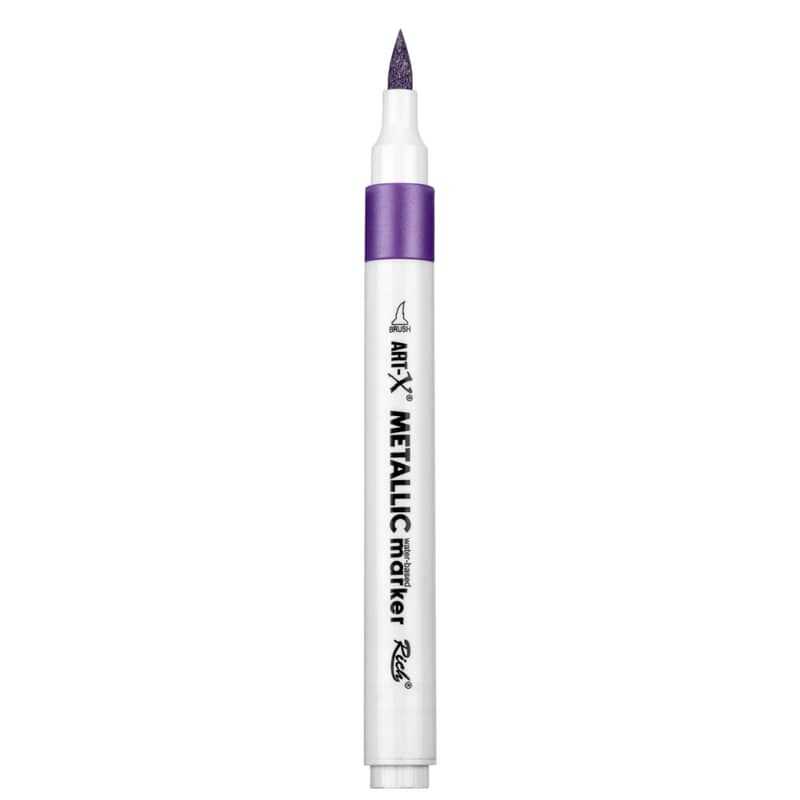 Rich Art-X Acrylic Metallic Marker Su Bazlı Yaldızlı Boyama Kalemi Metalik Mor