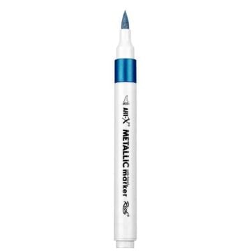 Rich Art-X Acrylic Metallic Marker Su Bazlı Yaldızlı Boyama Kalemi Metalik Mavi