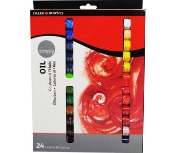 Daler-Rowney Simply Oil Set 24 Renk x 12 ml. Yağlı Boya