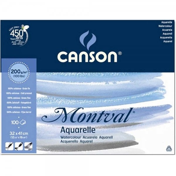CANSON MONTVAL MAXİ PACK SULUBOYA BLOK 200 GR. 32*41 CM 100 SAYFA