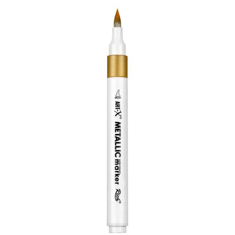 Rich Art-X Acrylic Metallic Marker Su Bazlı Yaldızlı Boyama Kalemi Metalik Altın