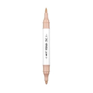 Rich Art-X Acrylic Duo Marker Çift Uçlu Su Bazlı Boyama Kalemi No:150 Koyu Ten Rengi