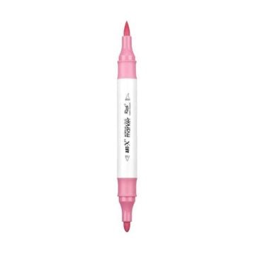 Rich Art-X Acrylic Duo Marker Çift Uçlu Su Bazlı Boyama Kalemi No:25 Pastel Pembe
