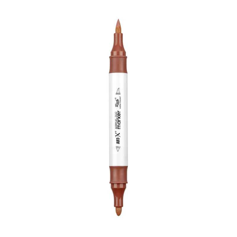 Rich Art-X Acrylic Duo Marker Çift Uçlu Su Bazlı Boyama Kalemi No:65 Mocha