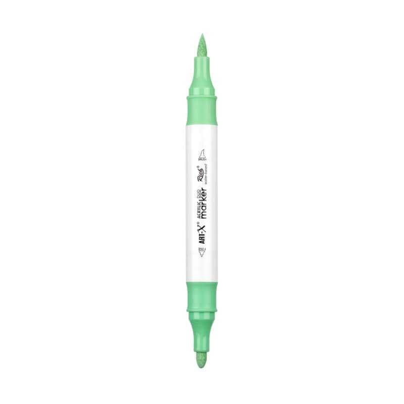 Rich Art-X Acrylic Duo Marker Çift Uçlu Su Bazlı Boyama Kalemi No:147 Açık Nane Yeşili