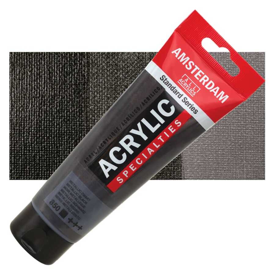 TALENS AMSTERDAM AKRİLİK BOYA 120 ML. 850 Metallic Black