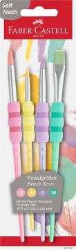 Faber-Castell Soft Touch Fırça Seti Pastel 4'lü