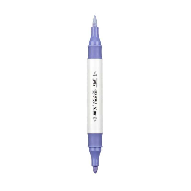 Rich Art-X Acrylic Duo Marker Çift Uçlu Su Bazlı Boyama Kalemi No:149 Açık Lila