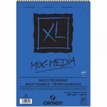 CANSON XL MİX MEDİA SPİRALLİ BLOK 300 GR. A3 30 SAYFA