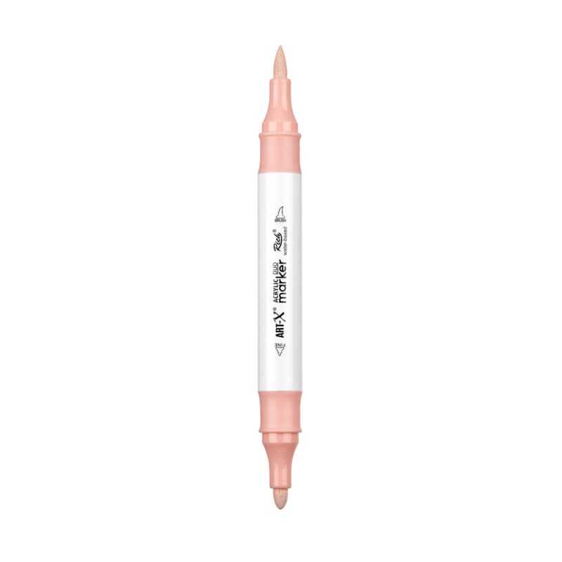 Rich Art-X Acrylic Duo Marker Çift Uçlu Su Bazlı Boyama Kalemi No:144 Açık Mercan