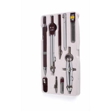Lutart Lutek Teleskopik Teknik Metal Pergel Seti 8 Parça