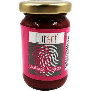 Lutart Linol Baskı Mürekkebi Magenta 100 ml