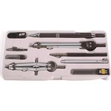 Lutart Lutek Teleskopik Teknik Metal Pergel Seti 8 Parça