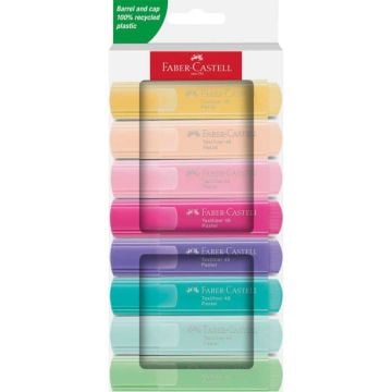 Faber Castell Textliner 46 Fosforlu Kalem 8'li Pastel Renkler Seti