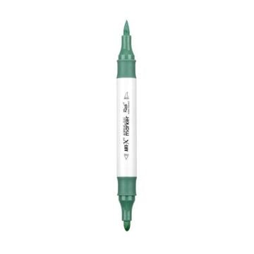 Rich Art-X Acrylic Duo Marker Çift Uçlu Su Bazlı Boyama Kalemi No:132 Zümrüt Yeşili
