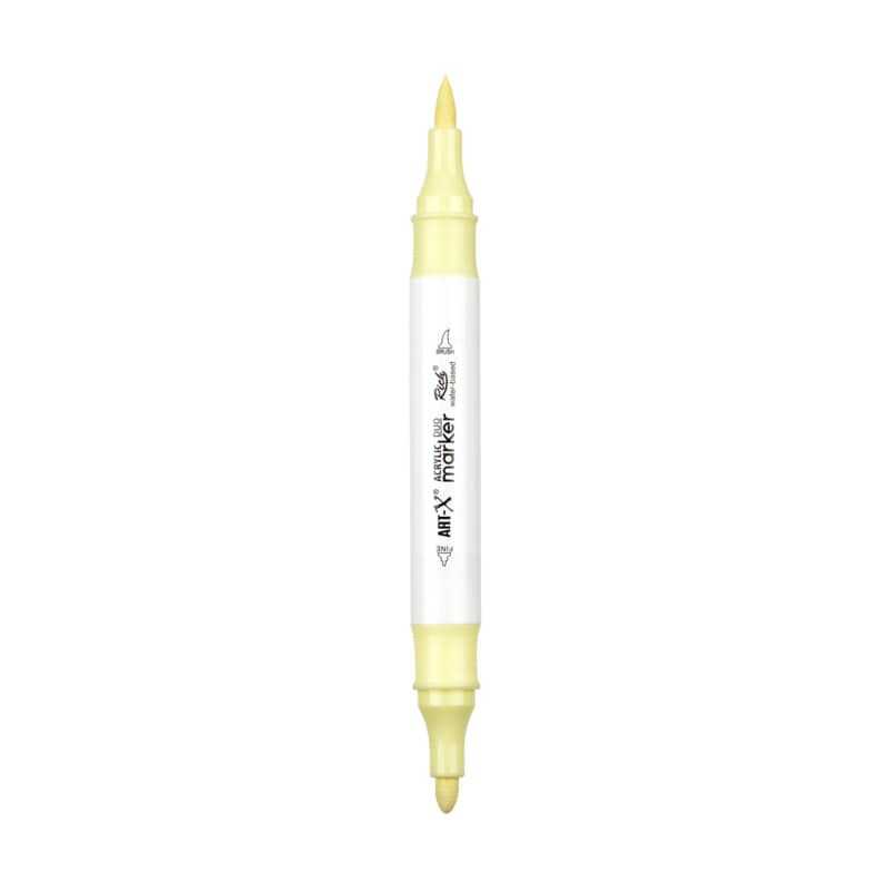 Rich Art-X Acrylic Duo Marker Çift Uçlu Su Bazlı Boyama Kalemi No:146 Işık Sarı