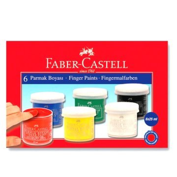 Faber Castell Parmak Boyası 6 Renk 25 ml