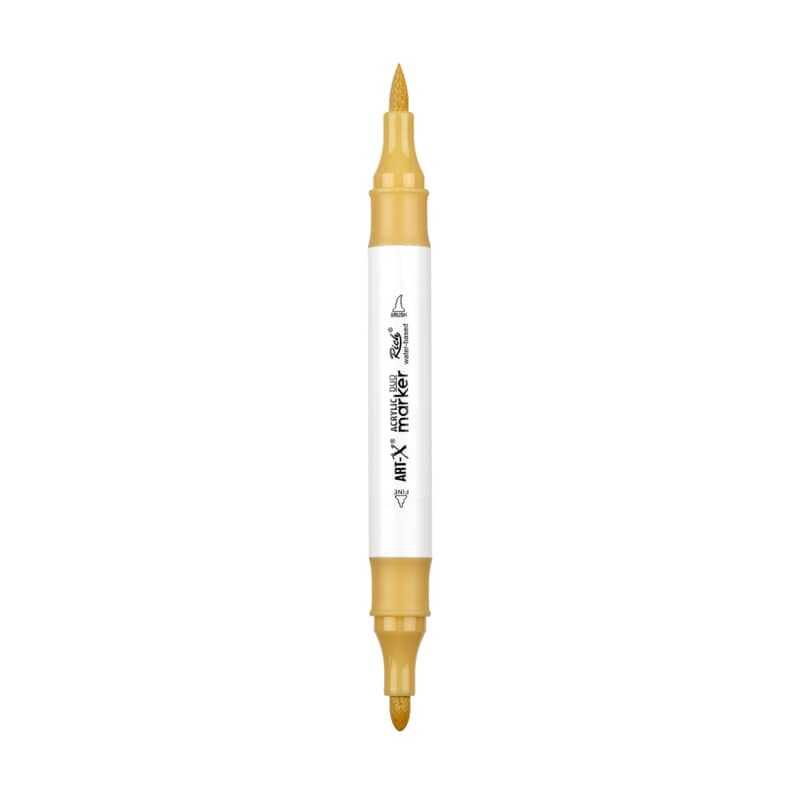 Rich Art-X Acrylic Duo Marker Çift Uçlu Su Bazlı Boyama Kalemi No:210 Krem