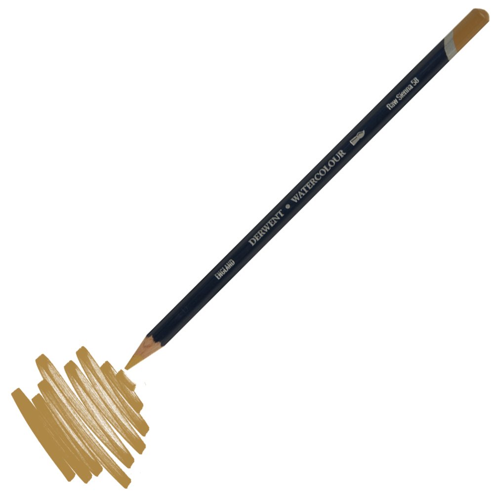 Derwent Watercolour Suluboya Kalemi 58 Raw Sienna