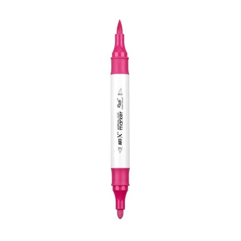 Rich Art-X Acrylic Duo Marker Çift Uçlu Su Bazlı Boyama Kalemi No:151 Pembe