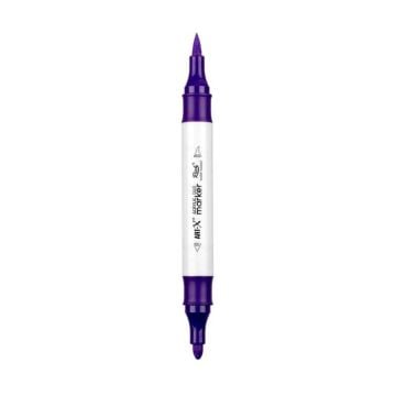 Rich Art-X Acrylic Duo Marker Çift Uçlu Su Bazlı Boyama Kalemi No:51 Mor