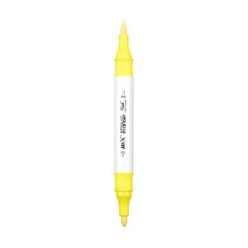 Rich Art-X Acrylic Duo Marker Çift Uçlu Su Bazlı Boyama Kalemi No:63 Neon Sarı