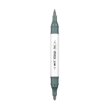 Rich Art-X Acrylic Duo Marker Çift Uçlu Su Bazlı Boyama Kalemi No:212 Gri