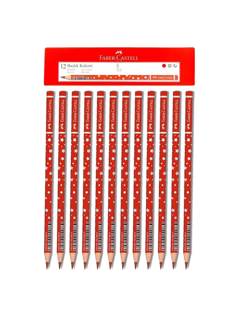 Faber Castell Kırmızı Başlık Kalemi 12 Adet