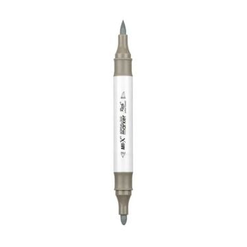 Rich Art-X Acrylic Duo Marker Çift Uçlu Su Bazlı Boyama Kalemi No:130 Taş Gri