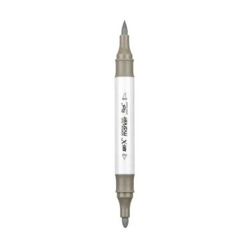 Rich Art-X Acrylic Duo Marker Çift Uçlu Su Bazlı Boyama Kalemi No:130 Taş Gri
