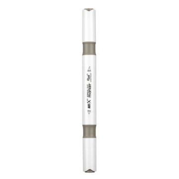 Rich Art-X Acrylic Duo Marker Çift Uçlu Su Bazlı Boyama Kalemi No:130 Taş Gri