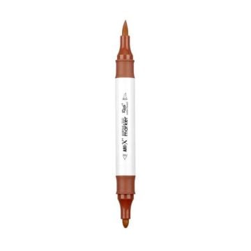 Rich Art-X Acrylic Duo Marker Çift Uçlu Su Bazlı Boyama Kalemi No:204 Çikolata